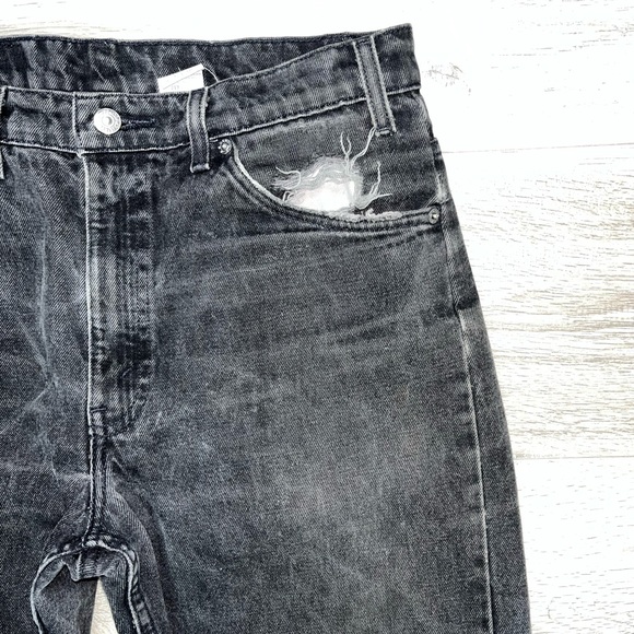 Vintage 505 Levi’s Regular Fit Straight Leg 34/30 Black Wash - Picture 6 of 12